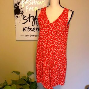 Orange Flower Tunic/Dress M